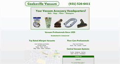 Desktop Screenshot of cookevillevacuum.com